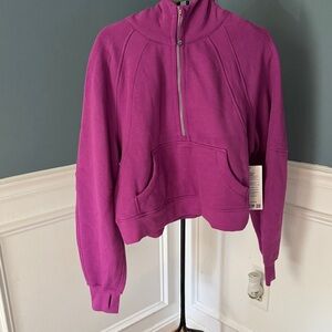 Lululemon Scuba Oversized Purple Half-Zip Hoodie